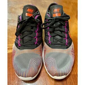 Nike Sneaker Women's 8.5 Gray Purple Flex Adapt TR Athletic Training Running